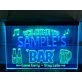 Welcome to My Bar Personalized Two Tone Hanging Neon Sign