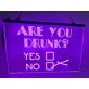 Are You Drunk Bar Hanging Neon Sign