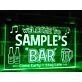 Welcome to My Bar Personalized Hanging Neon Sign