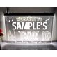 Welcome to My Bar Personalized Hanging Neon Sign