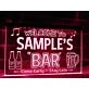 Welcome to My Bar Personalized Hanging Neon Sign