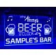 It's Always Beer O'clock at My Bar Personalized Hanging Neon Sign