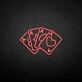 'Playing cards3' neon sign