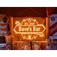 Nobody Gets Out Sober Personalized Bar Hanging Neon Sign