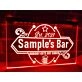 Nobody Gets Out Sober Personalized Bar Hanging Neon Sign