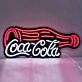 Drink Coke Neon Black Backsplash