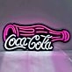 Drink Coke Neon Black Backsplash