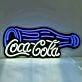 Drink Coke Neon Black Backsplash