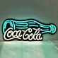 Drink Coke Neon Black Backsplash