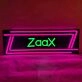 “ZaaX” Character Neon Black Backplate