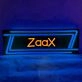 “ZaaX” Character Neon Black Backplate