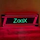 “ZaaX” Character Neon Black Backplate