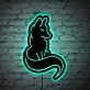 Well Behaved Cat Neon Black Backsplash