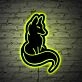 Well Behaved Cat Neon Black Backsplash