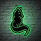 Well Behaved Cat Neon Black Backsplash