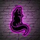 Well Behaved Cat Neon Black Backsplash