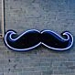 Uncle Beard Neon Black Backsplash