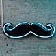 Uncle Beard Neon Black Backsplash