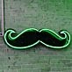 Uncle Beard Neon Black Backsplash