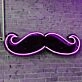 Uncle Beard Neon Black Backsplash