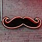 Uncle Beard Neon Black Backsplash