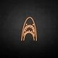 'Shark head' neon sign