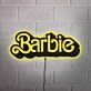 Barbie Wall Decor Neon Black Backsplash