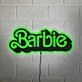 Barbie Wall Decor Neon Black Backsplash