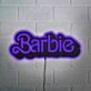 Barbie Wall Decor Neon Black Backsplash