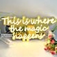 This is where the magic happens Gold Backsplash Neon Signs