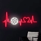 Soccer Heartbeat Neon Light