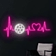 Soccer Heartbeat Neon Light