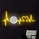 Soccer Heartbeat Neon Light