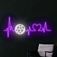 Soccer Heartbeat Neon Light