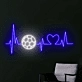 Soccer Heartbeat Neon Light