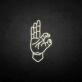 OK gesture' neon sign