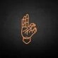 OK gesture' neon sign