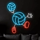 Soccer Kid Cartoon Neon Sign