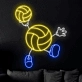 Soccer Kid Cartoon Neon Sign