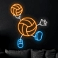 Soccer Kid Cartoon Neon Sign