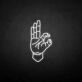 OK gesture' neon sign