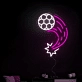 Soccer Ball Trajectory Neon Light