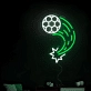 Soccer Ball Trajectory Neon Light