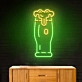 Large Beer Mug Decor Neon Light
