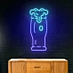 Large Beer Mug Decor Neon Light