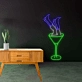 Tipsy in Wine Glass Neon Sign