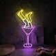 Tipsy in Wine Glass Neon Sign