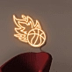 Flaming Basketball Neon Light