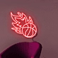 Flaming Basketball Neon Light