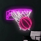 Basketball Shot Neon Sign